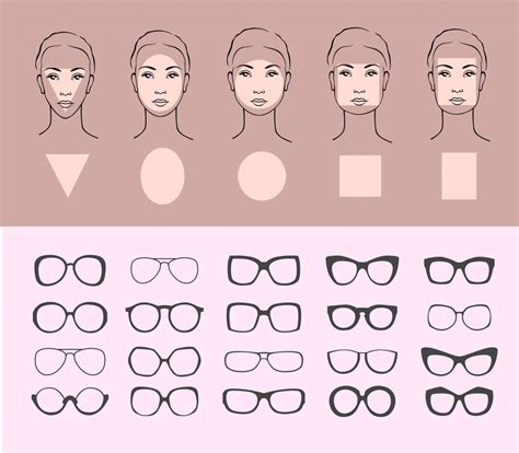 rectangle face glasses